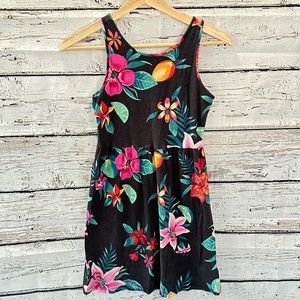 Tropical cotton girls sundress